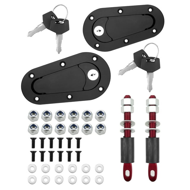 OCHIKI Flush Hood Latch and Pin Kit, Universal Car Engine Quick