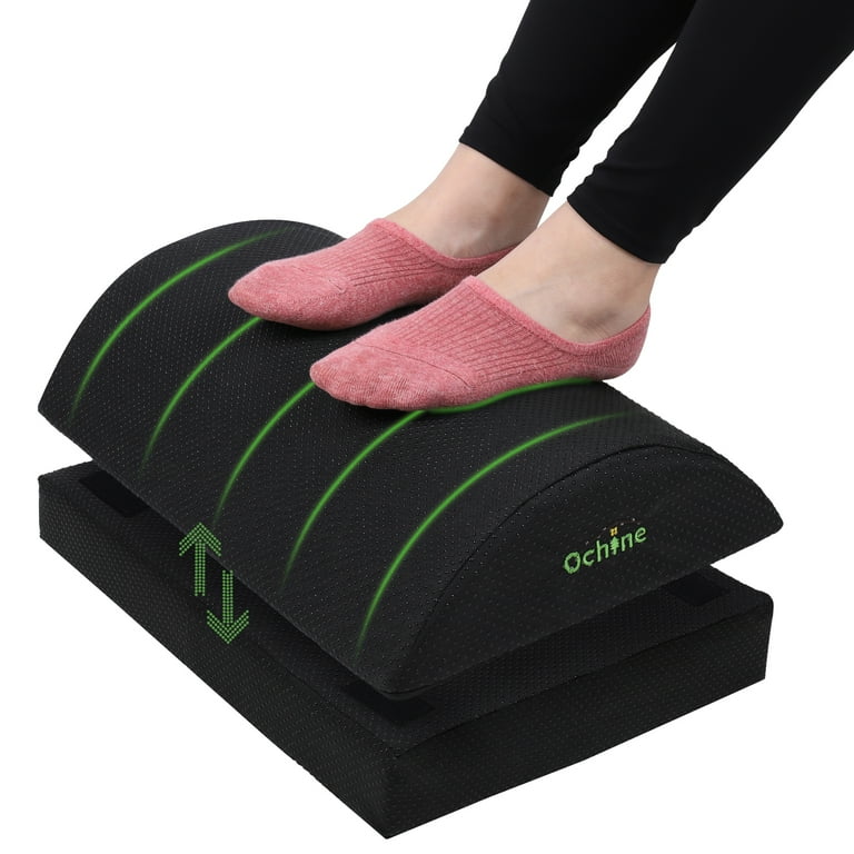 Ochine Foot Rest for Under Desk - Ergonomic Memory Foam Foot Stool Pillow for Work, Gaming, Computer, Office Cubicle and Home - Footrest Leg Cushion