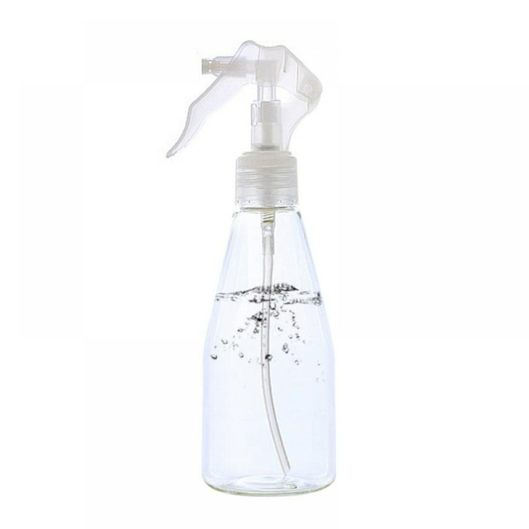 Super-Fine Mist Spray Bottle for Hair / Alcohol / Plant Water / Cleaning Solution, 200ml Thick-PET-Plastic Clear Empty Misting Bottles, Size: Small