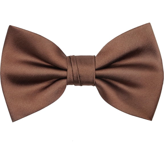OCIA Mens Pre-tied Solid Bowtie Adjustable Formal Tuxedo Bow Tie for Wedding Party