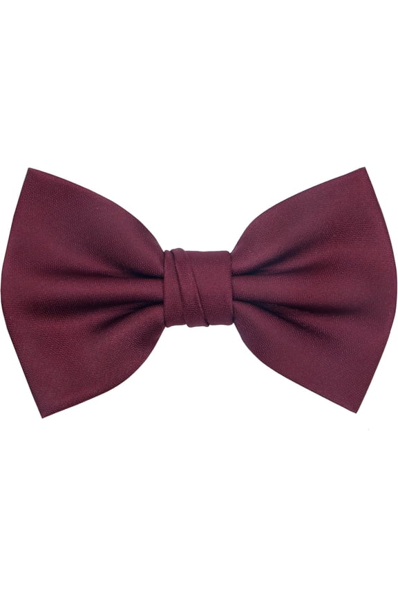 Mens Pre-tied Solid Bowtie Adjustable Formal Tuxedo Bow Tie for Wedding Party