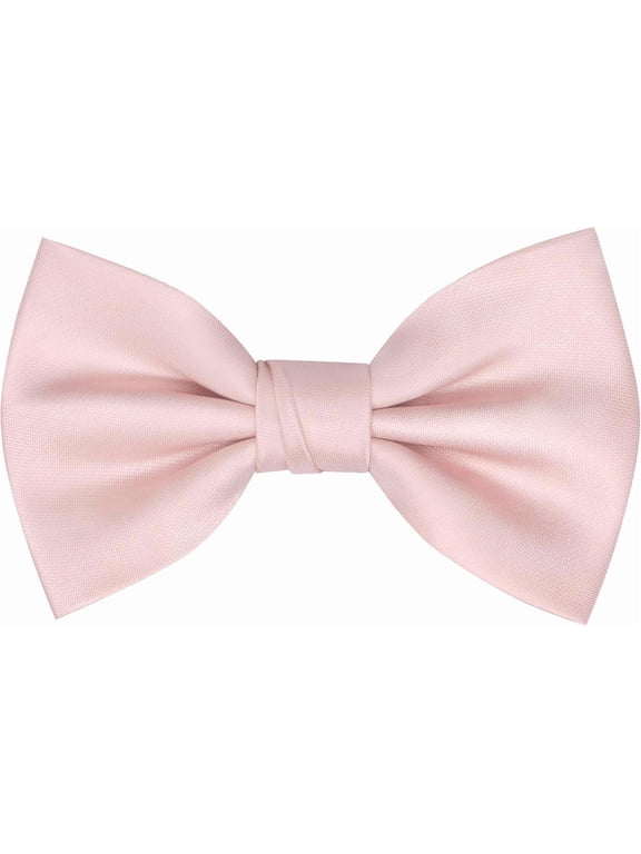 Mens Pre-tied Solid Bowtie Adjustable Formal Tuxedo Bow Tie for Wedding Party