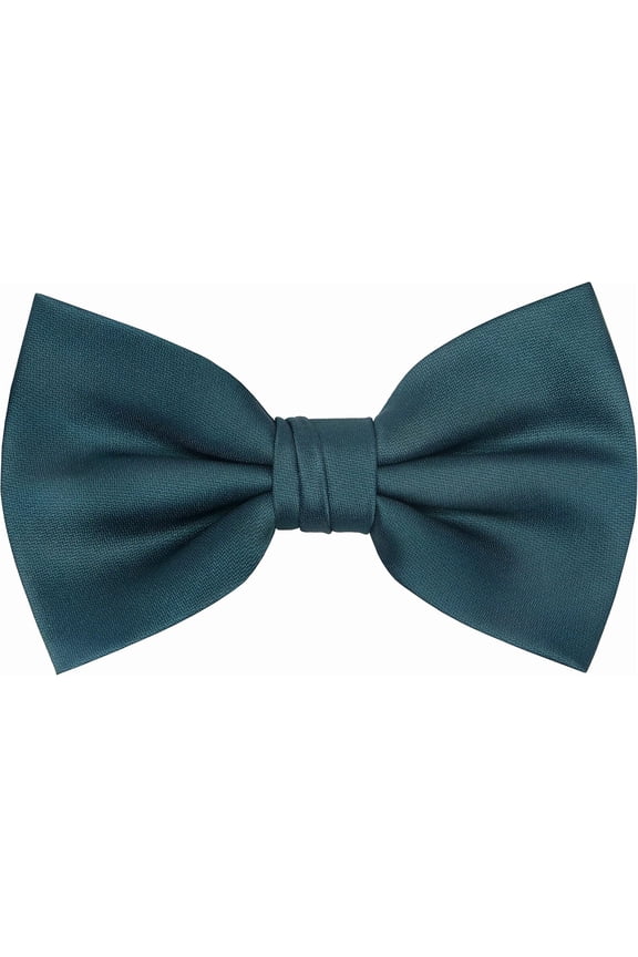 Mens Pre-tied Solid Bowtie Adjustable Formal Tuxedo Bow Tie for Wedding Party