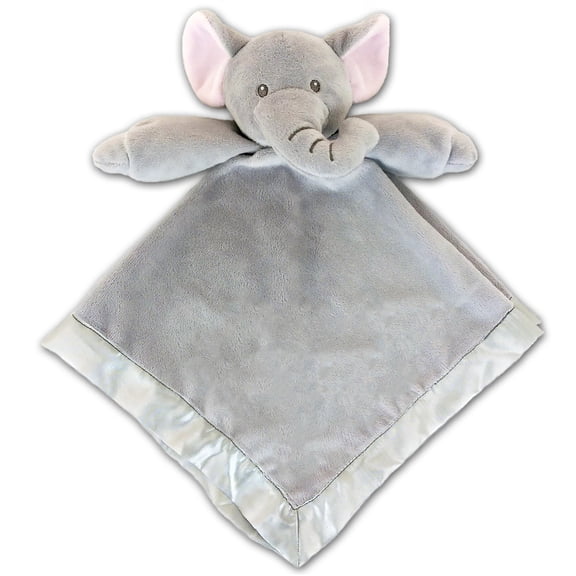 OCINAPALS Plush Elephant Baby Lovey, Security Blanket, 18" x 18"