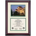 thumbnail image 1 of OCM Diploma Frame for Cal Poly Humboldt, Ivory/Hunter Green Mat with Founders Hall Photograph, 24" x 17", 1 of 5
