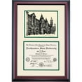 thumbnail image 1 of OCM Diploma Frame for Northeastern State University, Ivory/Hunter Green Mat with Seminary Hall Pen & Ink, 24" x 17", 1 of 5
