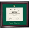 thumbnail image 1 of OCM Diploma Frame for Tulane University TU, 16" x 18" Diploma Certificates Frame, Embossed Hunter Green/Gray Mat, 1 of 5