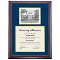 thumbnail image 1 of OCM Diploma Frame for University of Delaware UD, Navy/Yellow Mat with Memorial Hall Pen & Ink, 30" x 22", 1 of 5
