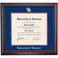 thumbnail image 1 of OCM Diploma Frame for University of Houston, 19" x 21" Diploma Certificates Frame, Embossed Navy/Cherry Mat, 1 of 5