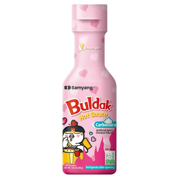 OCM Group USA Samyang Buldak Carbonara Hot Sauce, Carbonara Style, 200 g