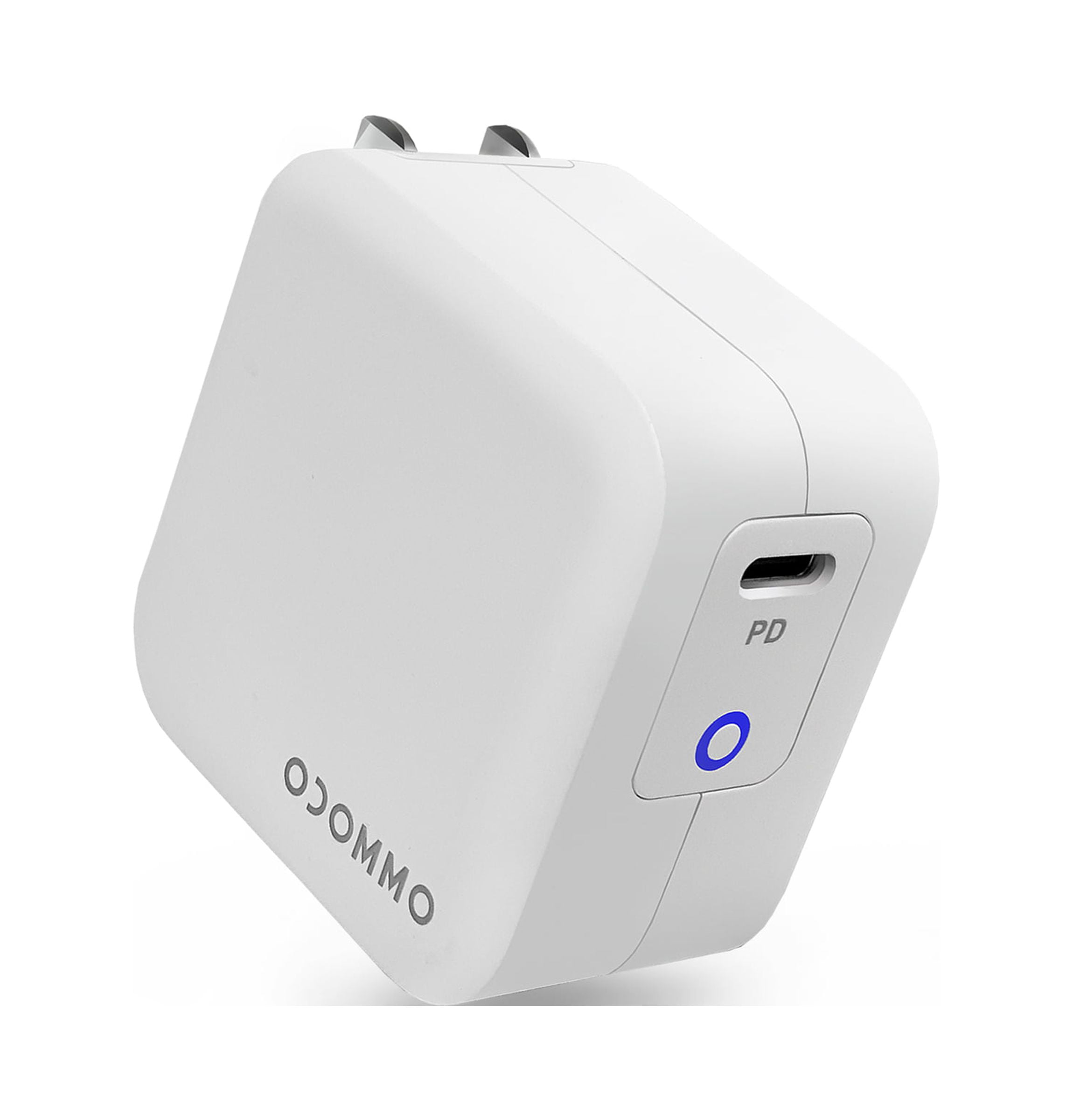 OCOMMO MacBook Pro USB C Charger [GaN Tech] 61W Fast Charging Power Delivery (PD 3.0) Compact Power Adapter with Foldable Plug for iPhone 11, Pro, Max, iPad Pro with Type-C, Samsung (White)