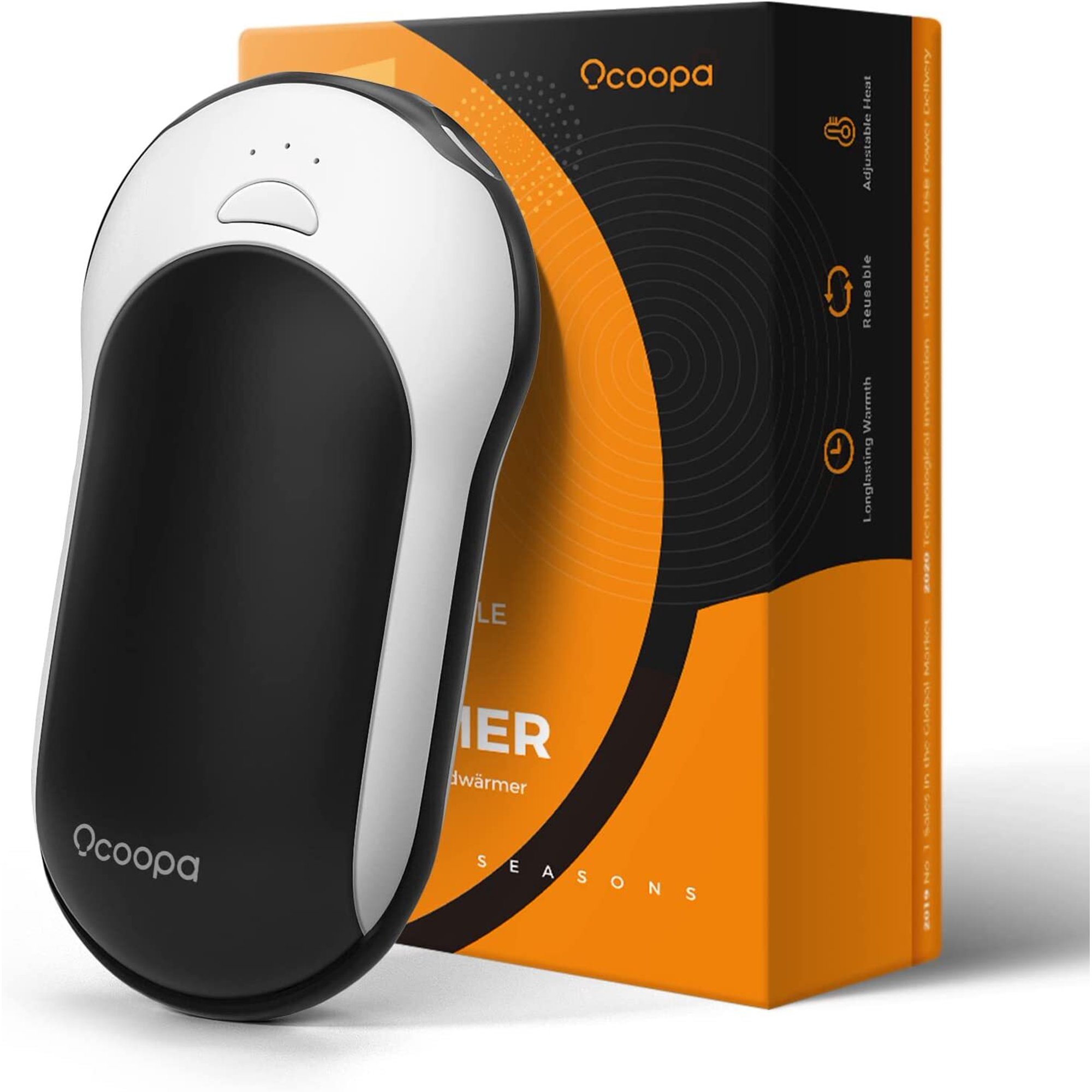 OCOOPA Hand Warmers Rechargeable, 10000mAh Electric Hand Warmer Power Bank  , 15hrs Hands Heater, Perfect Gift for Golf, Hunting, Camping - Walmart.com
