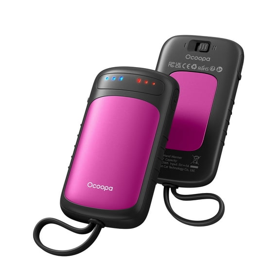 OCOOPA Hand Warmers Rechargeable 2 Pack,2-in-1 Electric Hand Warmers with 3 Heating Levels,Pocket-Sized USB Hand Warmers for Camping,Hunting,Commuting Gifts for Men,UT5 Duoheat