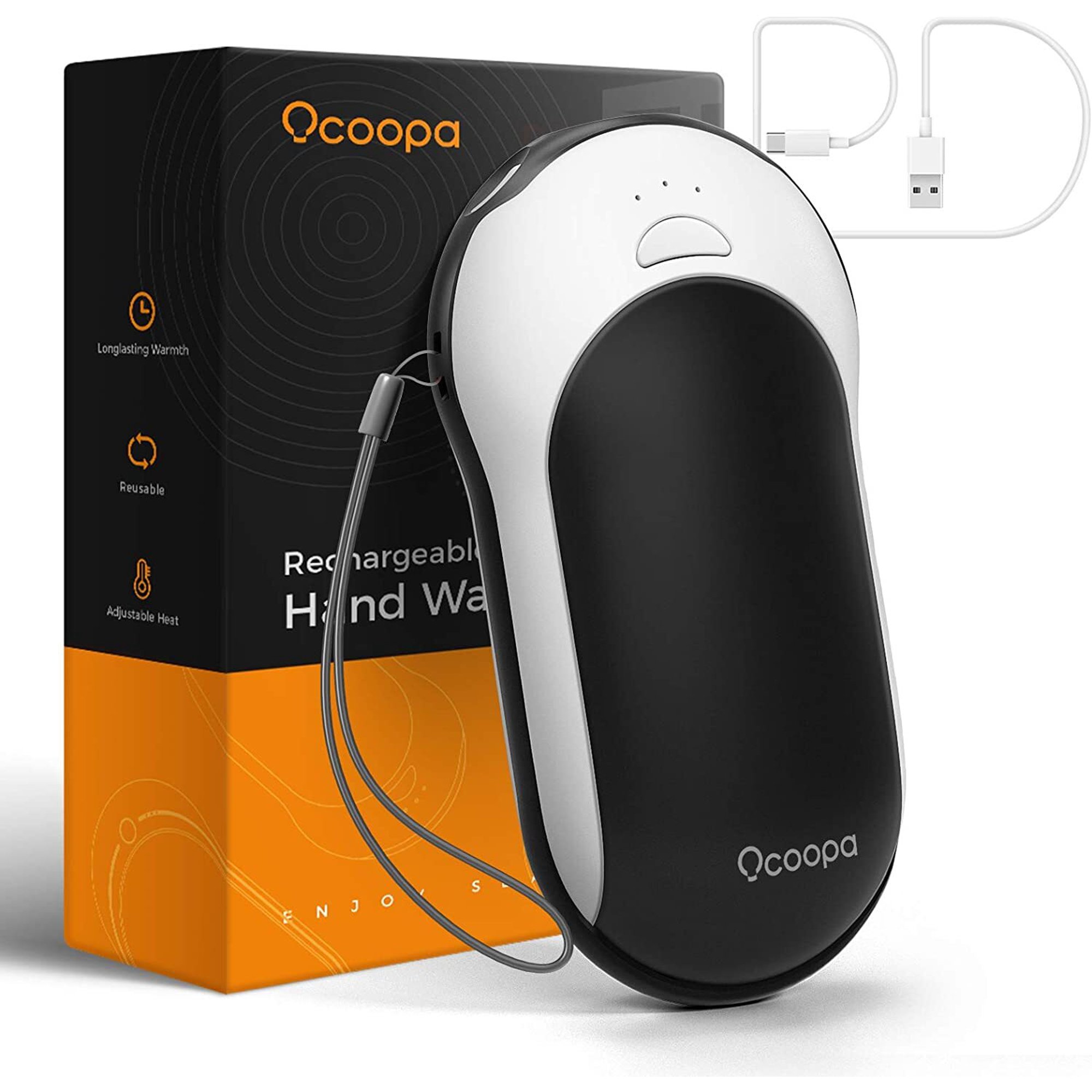 OCOOPA Quick Charge Hand Warmers Rechargeable,10000mAh Electric Hand Warmer  Power Bank PD, 15hrs Lasting Heat, 3 Levels, Perfect for Camping, Hunting,  Golf, Great Gift, H01(PD) - Walmart.com