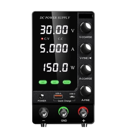 OCP OVP DC Adjustable Laboratory Power Supply Output Switch USB-A TYPE-C Port Fast Charging ,Stable Output