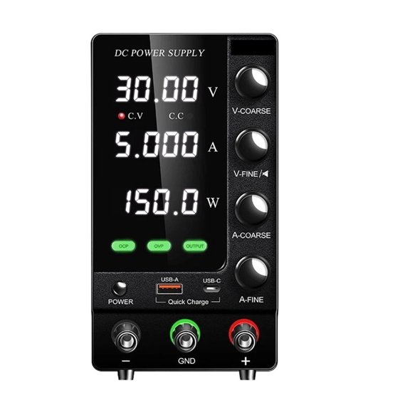 OCP OVP DC Adjustable Laboratory Power Supply Output Switch USB-A TYPE-C Port Fast Charging