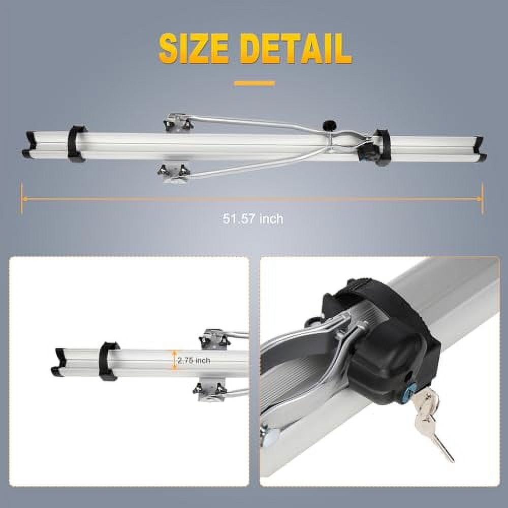 OCPTY Bike Roof Carrier Fits Most Size Crossbar Car Rooftop Bike