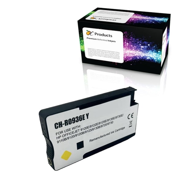 OCProducts Compatible OCHP936eY Yellow Ink Cartridge for OfficeJet Pro 9110b 9117b 9120b 9120e 9122e 9125e 9128e 9130b 9132e 9135e 9720e 9730e