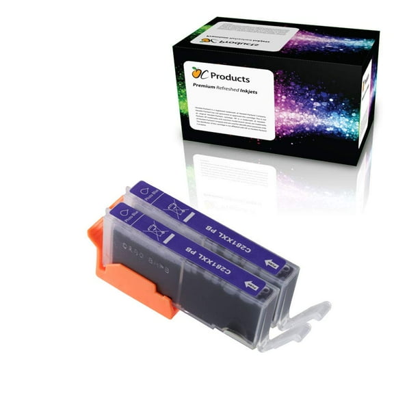 OCProducts Compatible Ink Cartridge Replacement 2 pack for Canon CLI-281 CLI-281XXL Ink Cartridge 2 Pack for PIXMA TS8120 TS9120 (Photo Blue)