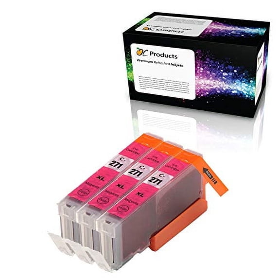 OCProducts Compatible Ink Cartridge Replacement for Canon CLI-271 CLI-271XL 3 pack for PIXMA MG7720 MG5720 MG6820 TS5020 TS6020 TS9020 (Magenta)