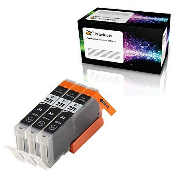 OCProducts Compatible Ink Cartridge Replacement for Canon CLI-271 CLI-271XL 3 pack for PIXMA MG7720 MG5720 MG6820 TS5020 TS6020 TS9020 (Small Black)