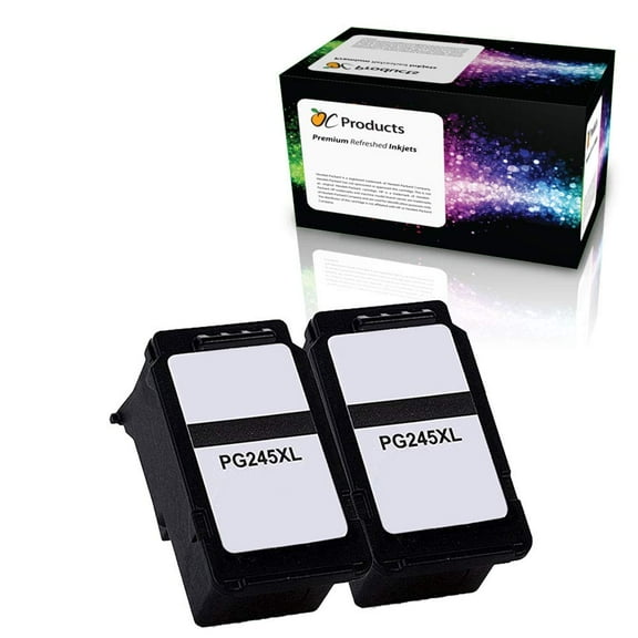 OCProducts Compatible Ink Cartridge Replacement for Canon PG-245XL for Canon MG2520 MG2922 MG2555 MG2920 MX490 iP2820 Printers (2 Black)
