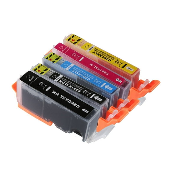 OCProducts Compatible Ink Cartridge Replacement for Canon PGI-280 XXL CLI-281 XXL for Pixma TR7520 TR8520 TS702 TS6120 TS6220 TS8120 TS9120 (5 Pack)