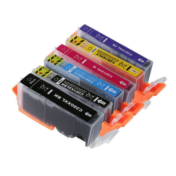 OCProducts Compatible Ink Cartridge Replacement for Canon PGI-280 XXL CLI-281 XXL for Pixma TS8120 TS9120 (6 Pack)