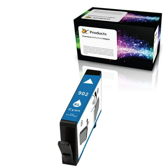 OCProducts Compatible Ink Cartridge for HP 902XL Cyan Ink Cartridge for OfficeJet 6950 6960 6965, 6970 6975