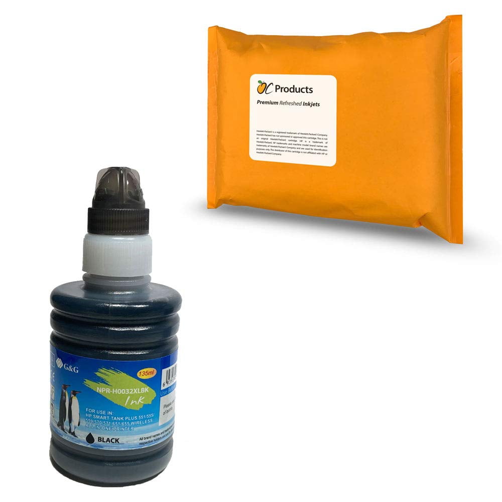 Hp Smart Tank Juego De 31 Botellas De Tinta Negra 32XL Compatibles Con HP 31 32XL Compatible Con HP Smart-Tank 7301 7602 5101 7001 6001 5103 Repuesto De Tinta Impresora Hp