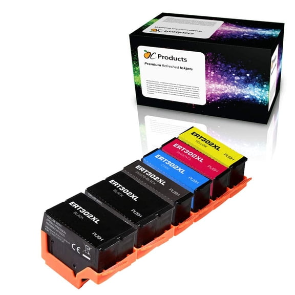 OCProducts Compatible Replacement for Epson 302 302XL Ink Cartridge for Expression Premium XP-6000 XP-6100 (6 Pack)