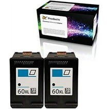 OCProducts Refilled Ink Cartridge Replacement for HP 60XL Black for Envy 120 114 Deskjet F4480 F4210 D1660 F4400 Printers (2 Black)