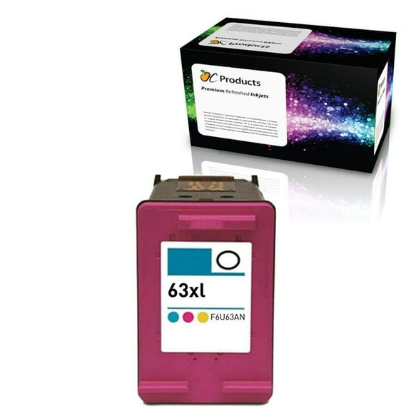 Compatible Ink Cartridge OCHP63XLC for Deskjet 2130 2132 3630 3632 3634 1110 Envy 4520 Officejet 3830 Printers (1 Color)