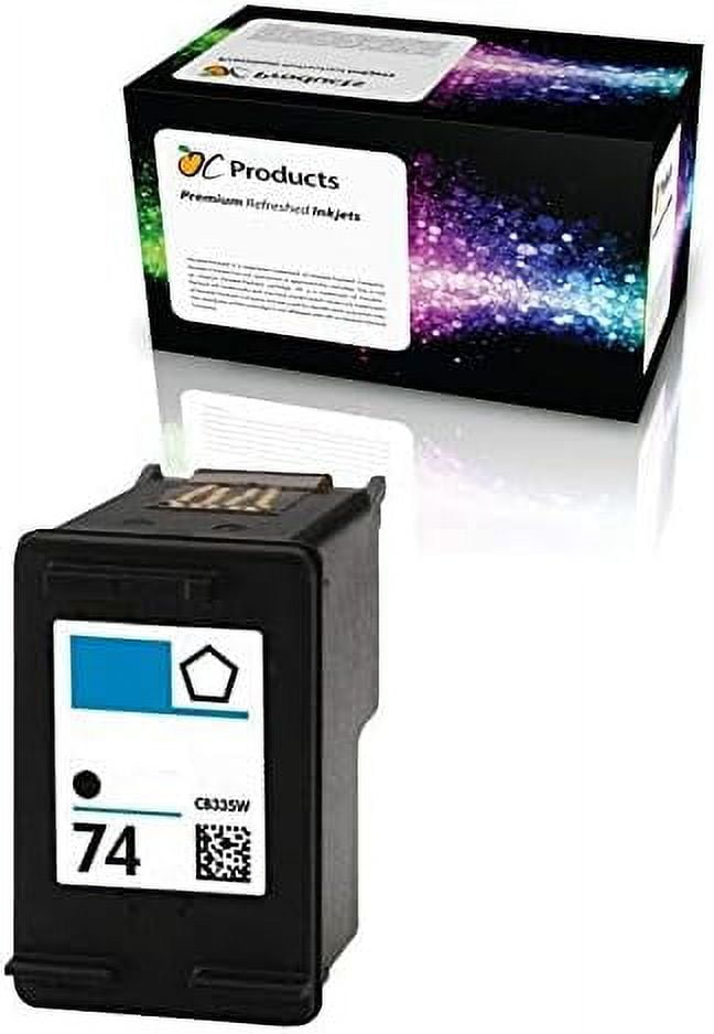OCProducts Refilled Ink Cartridge Replacement for HP 74 for Officejet