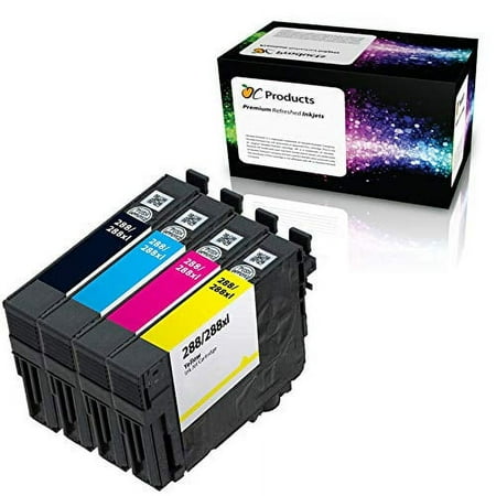 Compatible Ink Cartridge Replacement 4 Pack for Epson 288 XL for Expression XP-430 XP-434 XP-330 XP-446 XP-340 XP-440 Printers