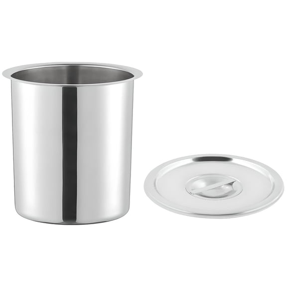OCS Parts 4.25 Quart Bain Marie Pot with Set | 7.75" x 6" Stainless Steel Pot for Warm or Cold Food, Home Kitchens, Stovetop, Steam Tables, Catered Events, Soup Warmers or Buffet and Salad Bars Y101