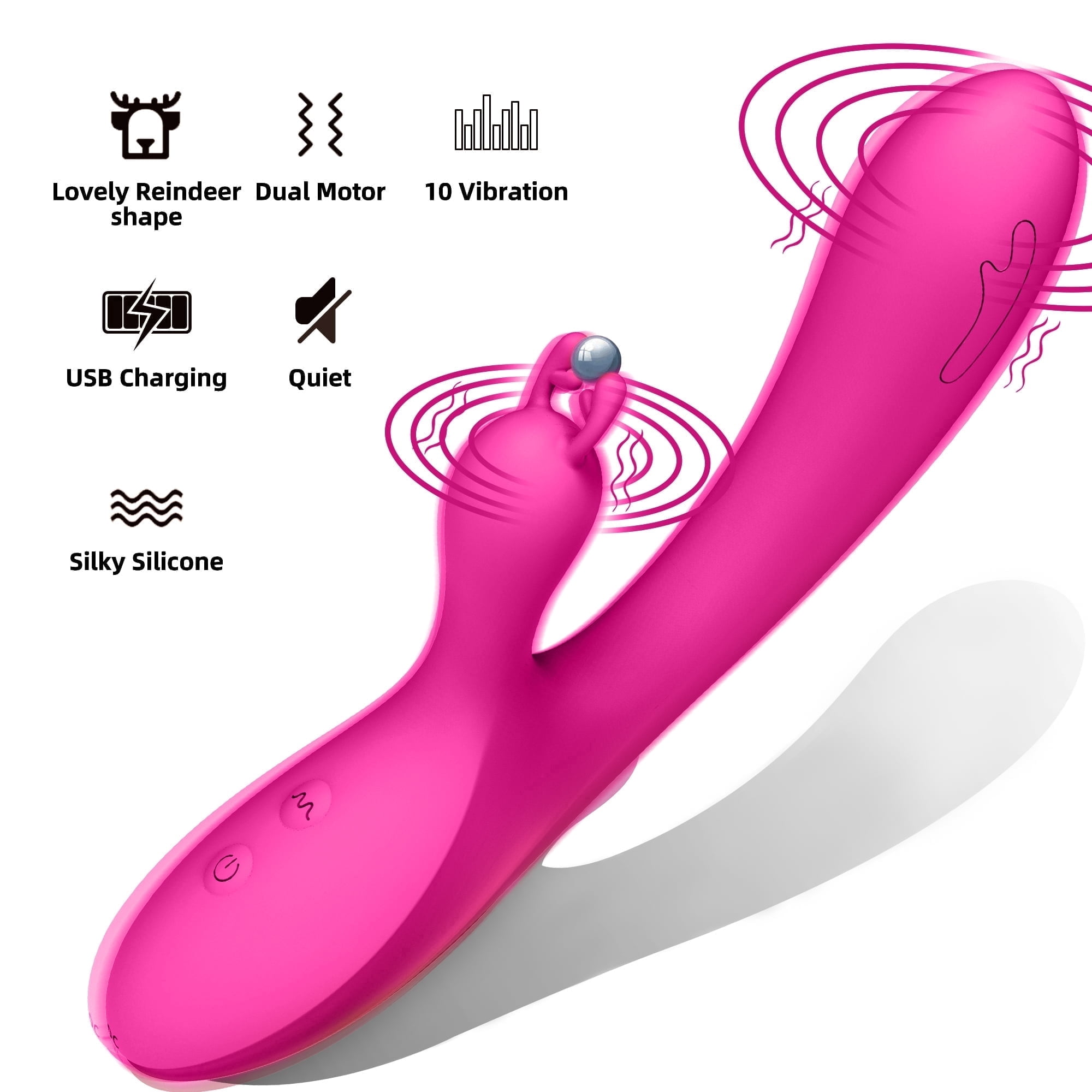 OCTMOM Sex Toys G Spot Vibrators for Women, Personal Massagers Partner Toys  for Adult Couples Pleasure, Pink - Walmart.com