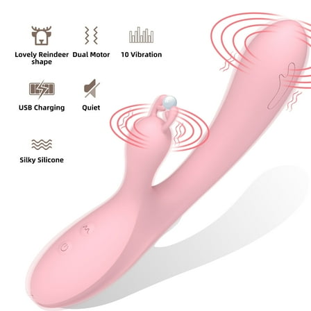 OCTMOM Sex Toys G Spot Vibrators for Women, Personal Massagers Partner Toys for Adult Couples Pleasure, Pink