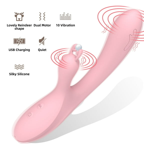OCTMOM Sex Toys G Spot Vibrators for Women, Personal Massagers Partner Toys for Adult Couples Pleasure, Pink