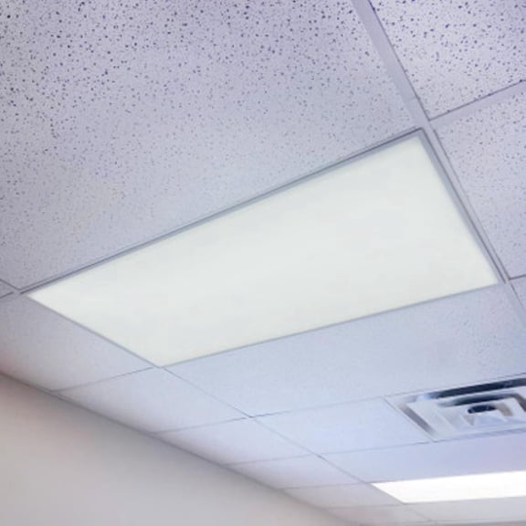OCTO LIGHTS Magnetic Fluorescent Light Covers for Ceiling Lights Classroom Light Filters - Improve Focus, Eliminate Headaches & Eye Strain - Light Gray (2x4)