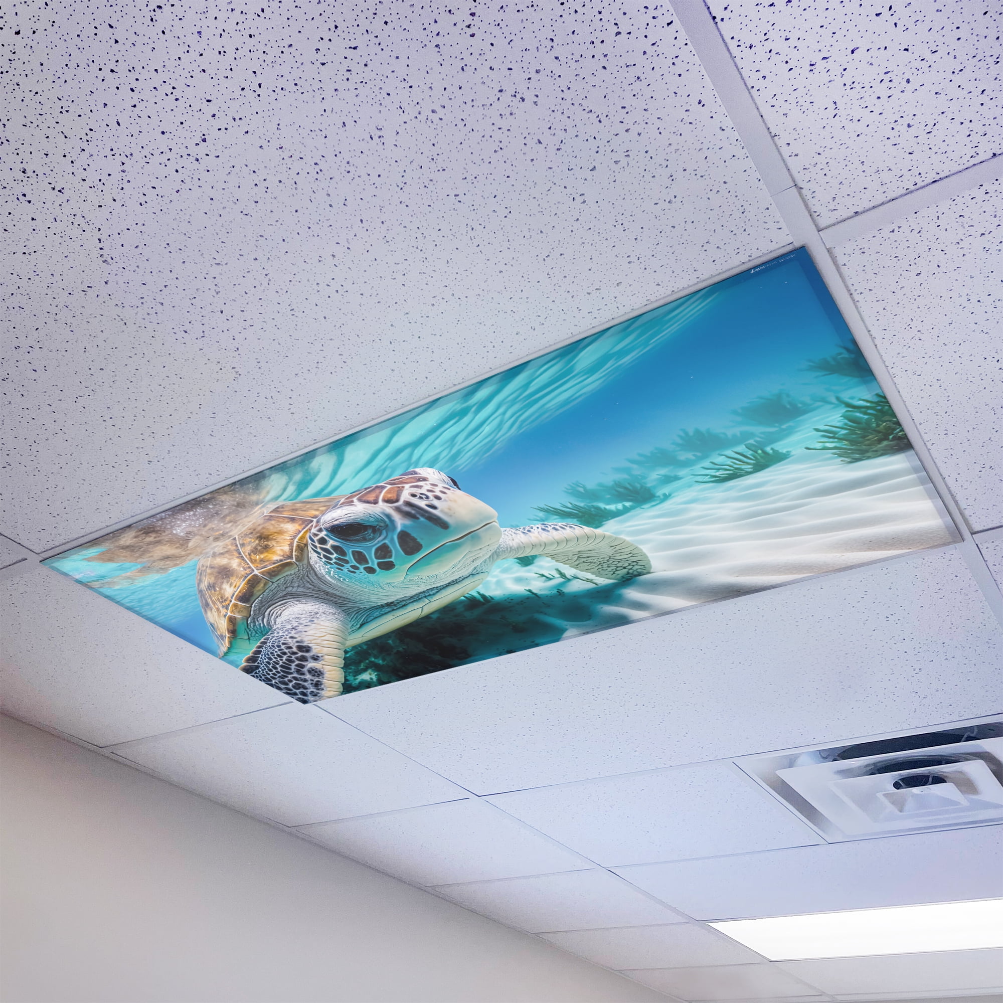 OCTO LIGHTS Magnetic Fluorescent Light Covers for Ceiling Lights ...
