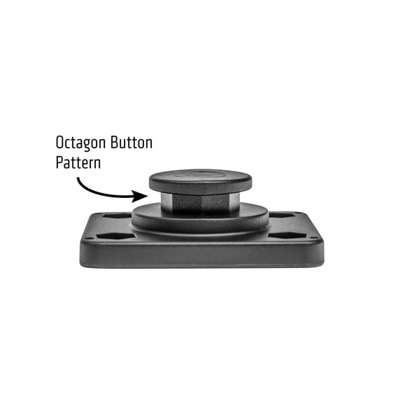 OCTO Series Button Pattern to 4-Hole AMPS Rectangular Adapter