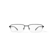 OCTO180 Mens Challenger Rectangular Prescription Eyeglasses with Case, Gray