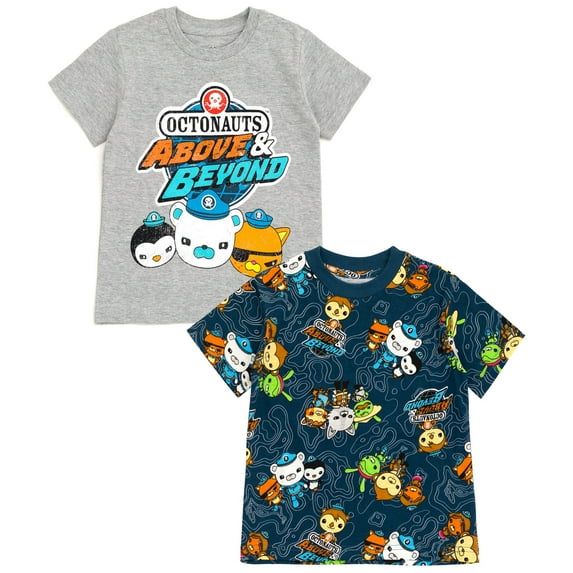OCTONAUTS Peso Captain Barnacles Tweak Little Boys 2 Pack T-Shirts Toddler