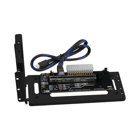 OCuLink External GPU Dock PCIe 5.0 x4 /3 Backward Compatible for Laptops and GDP Handhelds