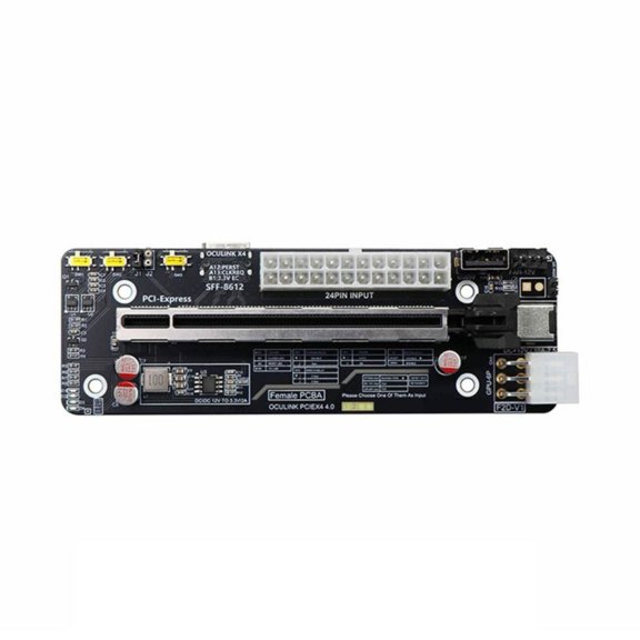OCuLink Graphics Card GPU Dock 64G SFF-8612 to PCIe External Expansion Board for Mini PC F2D Motherboard