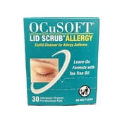 OCuSOFT Lid Scrub Allergy Eyelid Cleanser, 30 Count, 2 Pack