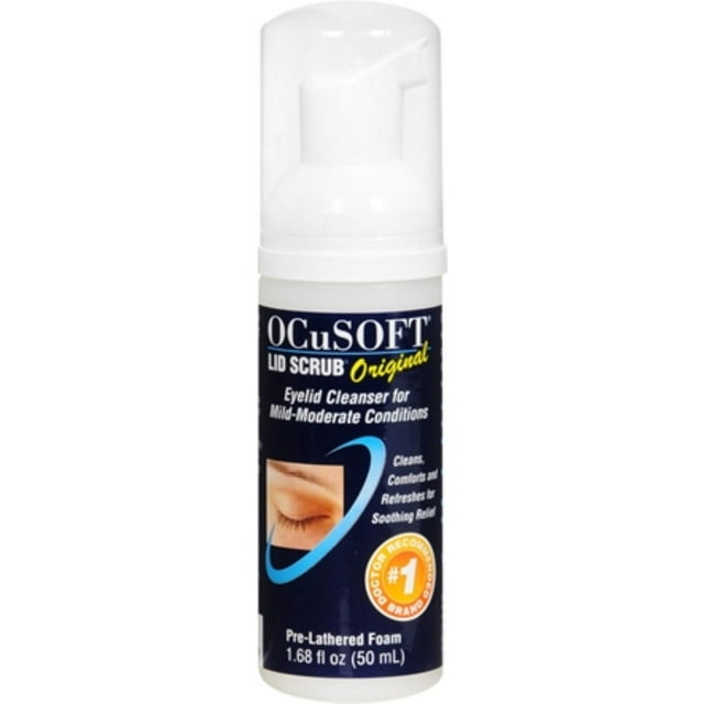 OCuSOFT Lid Scrub Original Foaming Eyelid Cleanser 50 Milliliters, A