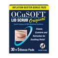 thumbnail image 1 of OCuSOFT Lid Scrub Original 30 Count Inflation Buster with 5 extra pads, 1 of 6
