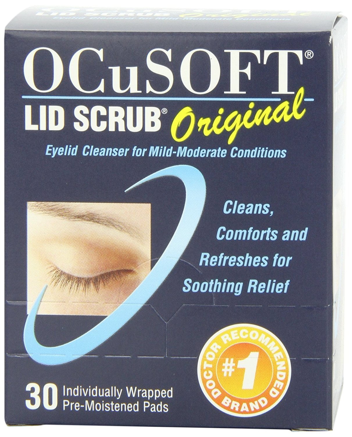 OCuSOFT Eye Lid Wash, Original PreMoistened Cleansing Pads, Dry Eye